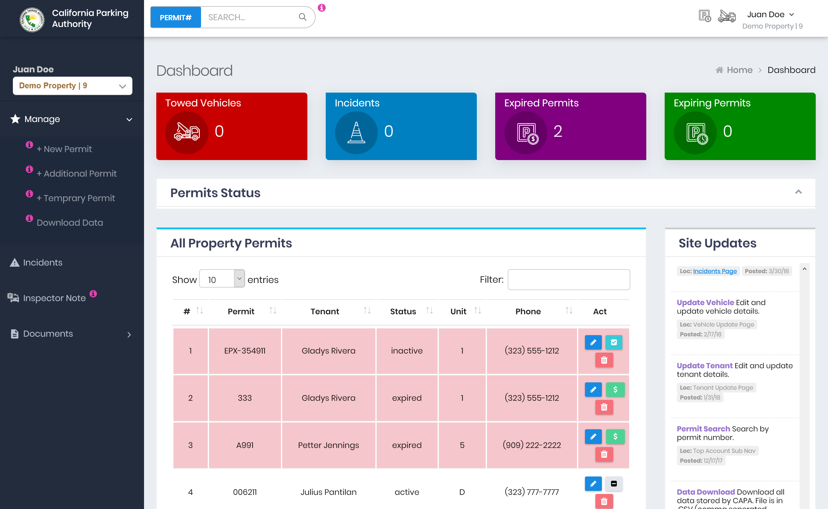 CAPA Admin Portal